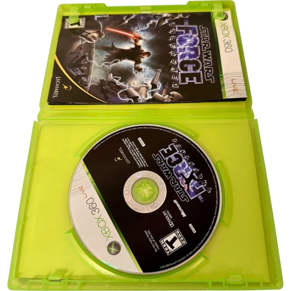 Star Wars The Force Unleashed‎ Xbox 360 Action Game LucasArts Used